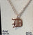 Old English D Necklace, Detroit D Pendants
