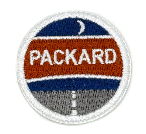 Packard Exploration. Detroit Rave Scouts D-Merit Badge, 1.5" Iron-on Embroidered Patch