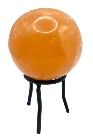 Peach Selenite Sphere
