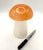Carved Selenite Mushroom - Choose Peach & White or plain white