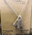 Petoskey Stone Pendant, small size. Sterling silver
