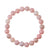 Pink Opal Stretch Bracelet, Rare Stone Bead Mala Bracelet
