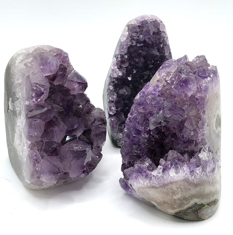 Amethyst Geode Specimens, Flat Cut Base, Polished Edge, from Uruguay - SUPER SALE!