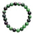 Ruby in Zoistite Mala Bracelet, Stone Bead Stretch Bracelets