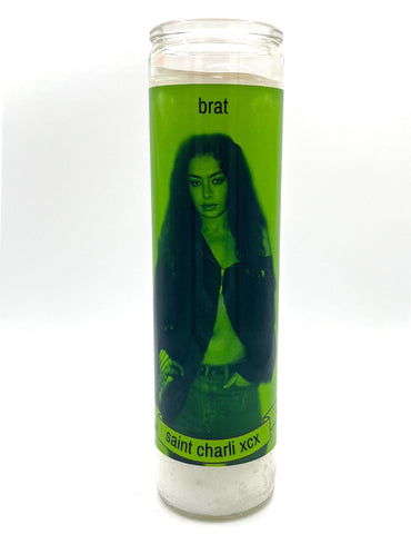 Charli XCX Prayer Candle. Celebrity Saint Prayer Candle