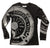 Manhole Cover Print Long sleeve Black T-Shirt, Spirit of Detroit