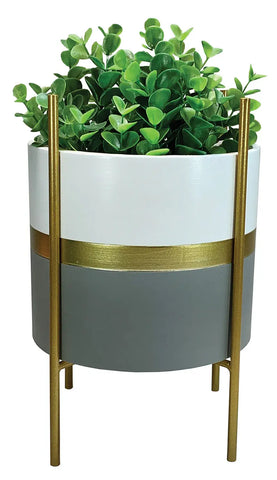 Ceramic Planter with Stand, 2 colorways to choose from!