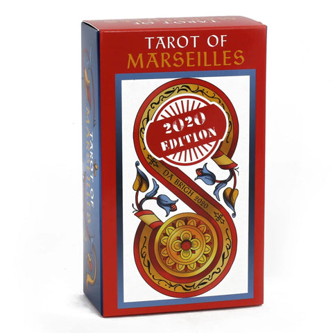 Tarot of Marseilles Tarot Deck, on white background.