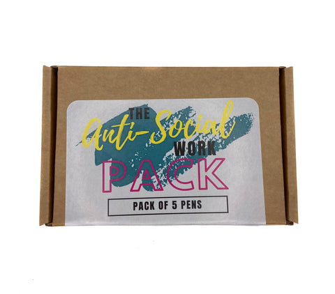 the anti social 5 pack pens
