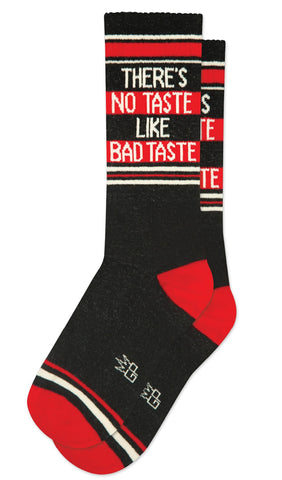 There's no Taste Like Bad Taste - Black Gym Socks, by Gumball Poodle.