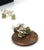Peridot Earrings, Prong Setting. Tiny raw Arizona peridot sterling silver stud earrings