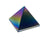Titanium Aura Coated Obsidian Pyramid