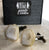 White Agate Druzy Tabasco Geode Cufflinks - antique brass french cuff hardware