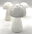 Carved Selenite Mushroom - Choose Peach & White or plain white