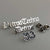 Detroit Theme Lapel Pins, Silver. Old English Script