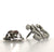 313, Detroit Area Code Lapel Pin, silver. Old English Script