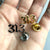 313, Detroit Area Code Lapel Pins. Old English Script