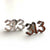 313 Earrings, Detroit Old English Script, Silver