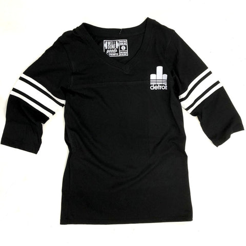 313 Detroit Renaissance Trefoil Half Sleeve Shirt, Front + Back Print