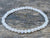 Genuine Orthoclase Moonstone Bead Bracelet, Mala Stretch Bracelet