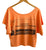 808 Drum Machine Black on Tangerine Crop Top, Well Done Goods