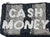 Black and White Cash Money Beaded Coin Purse. Beaded Change Purse, Zipper Pouch