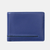 Blue and Navy Two-Tone Leather RFID-Safe Wallet by Primehide UK