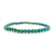 4mm Chrysocolla Mala Bracelet, Round Stone Bead Stretch Bracelet