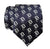 D Dot, Old English Detroit D Pattern Printed Necktie, Navy Blue. By Cyberoptix