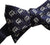 D Dot. Old English Detroit D Pattern Bow Tie