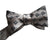 Silver D Dot Bow Tie. Old English Detroit D Pattern Bow Tie