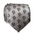 Silver D Dot Tie, Old English Detroit D Pattern Printed Necktie, Cyberoptix