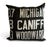 Detroit Bus Scroll Throw Pillow