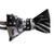 Cyberoptix Detroit City Flag Bow Tie, black on silver. Well Done Goods