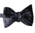 Cyberoptix Detroit City Flag Bow Tie, black on gunmetal. Well Done Goods