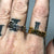 Detroit Adjustable Rings, Old English Script