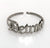 Detroit Adjustable Ring, Silver. Old English Script