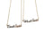 East Side West Side Script Necklaces. Detroit Neighborhood Name Pendant, by Well Done Goods