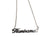 Silver Hamtramck Script Necklace. Detroit Neighborhood, well done goods by Cyberoptix