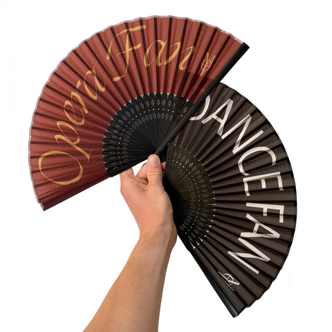 MOT Opera & Dance Fans, printed silk hand fans