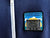 Michigan Central Station Patch Zip Hoodie, Navy Blue, patch detail. Well Done Goods