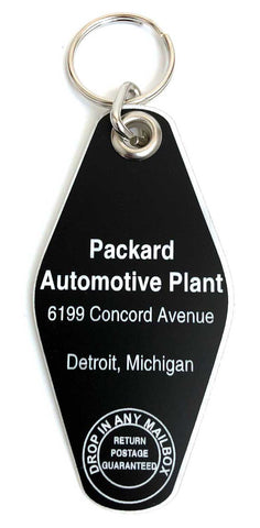 Packard Plant Motel Style Keychain, Well Done Goods