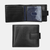 Black textured leather RFID-safe wallet with fastener by Primehide UK