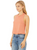 Detroit Rhythm Composer Cropped Women's Raw Edge Racerback Tank Top, Heather Sunset