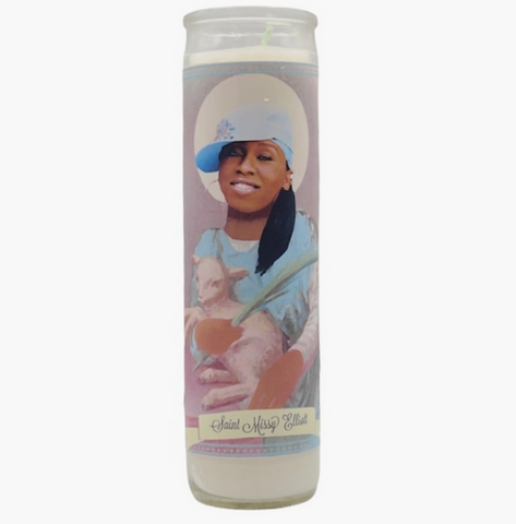 Missy Elliot Prayer Candle. Celebrity Saint Prayer Candle, by The Luminary and Co.