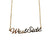 West Side Script Necklace, gold. Detroit Neighborhood Name Pendant, by Well Done Goods