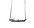 Silver Woodward Avenue Script Necklace. Detroit Neighborhood, well done goods by Cyberoptix
