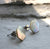Abalone Stud Earrings, mother of pearl hexagon studs