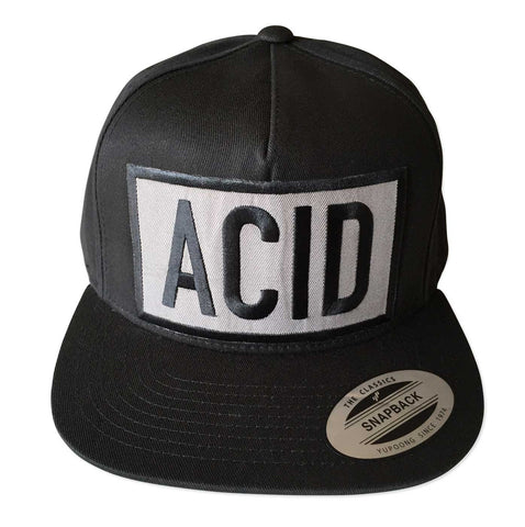 Acid Text Snapback Cap, Well Done Goods