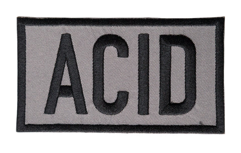 ACID Iron-on Embroidered Patch, Well Done Goods